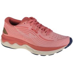 Buty do biegania damskie Mizuno Wave Skyrise 4. Czerwone obuwie sportowe damskie Mizuno, z gumy, bez zapięcia, do biegania, mizuno wave. Za 449.99 zł.