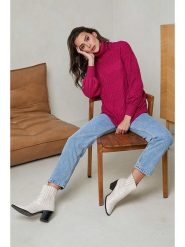 Soft Cashmere Golf w kolorze różowym rozmiar: 34/36. Różowe golfy damskie Soft Cashmere, bez wzorów, z kaszmiru, bez ramiączek. Za 104.99 zł.