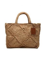 Manebi Torebka Sunset Bag Large V 2.2 AC Beżowy. Brązowe shopper bag Manebi, z tworzywa sztucznego, bez dodatków. Za 1,429.00 zł.