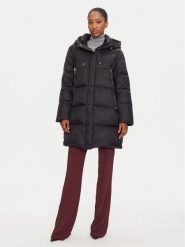 Fracomina Kurtka puchowa FR24WC3009O42301 Czarny Regular Fit. Czarne kurtki damskie Fracomina, s, bez wzorów, z puchu, bez kaptura. Za 839.99 zł.