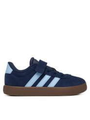 Adidas Sneakersy Vl Court 3.0 KI6490 Granatowy. Niebieskie buty sportowe chłopięce Adidas, ze skóry, bez zapięcia. Za 199.99 zł.