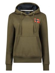Geographical Norway Bluza "Genifer" w kolorze khaki rozmiar: M. Brązowe bluzy damskie Geographical Norway, m, bez wzorów, z kapturem. Za 127.35 zł.