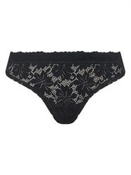 Selmark Stringi 10901 Czarny. Czarne stringi Selmark, bez wzorów, z syntetyku. Za 49.99 zł.