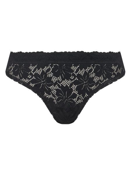 Selmark Stringi 10901 Czarny. Czarne stringi Selmark, bez wzorów, z syntetyku. Za 49.99 zł.