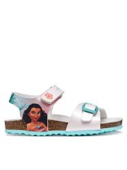 Geox Sandały J Adriel Girl J558MG 000NF C0817 M Biały. Białe sandały dziewczęce Geox, ze skóry, bez obcasa, bez zapięcia. Za 229.99 zł.