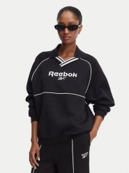 Reebok Bluza Angelica RK25685CCW Czarny Oversize. Czarne bluzy damskie Reebok, s, bez wzorów, z syntetyku, bez kaptura. Za 199.99 zł.