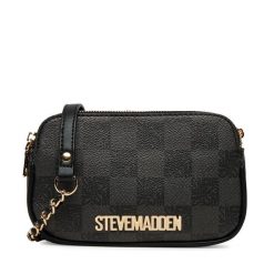 Torebka Steve Madden. Czarne torebki wieczorowe damskie Steve Madden, bez wzorów, bez dodatków. Za 209.99 zł.