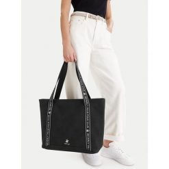 Torebka na telefon Beverly Hills Polo Club. Czarne shopper bag Beverly Hills Polo Club, bez dodatków. Za 199.99 zł.