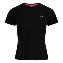 Koszulka Kari Traa Linnea. Czarne bluzki damskie Kari Traa, bez wzorów, sportowe, bez kołnierzyka, bez ramiączek. Za 251.50 zł.