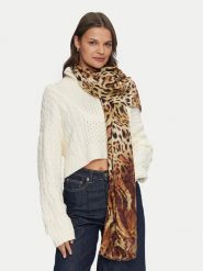 Guess Szalik AW5201 MOD03 Brązowy. Brązowe szaliki damskie Guess, z aplikacjami, z materiału. Za 479.99 zł.
