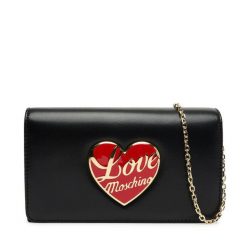 Torebka LOVE MOSCHINO. Czarne torebki wieczorowe damskie Love Moschino, bez wzorów, bez dodatków. Za 479.99 zł.