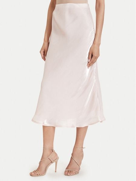 Maryley Spódnica midi 26EB704/37RO Różowy jasny Regular Fit. Czerwone spódnice damskie Maryley, m, bez wzorów, z syntetyku, midi. Za 181.99 zł.