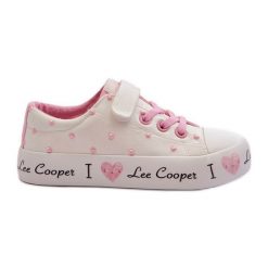 Trampki Dziewczęce Lee Cooper LCW-24-02-2159 Białe. Białe trampki dziewczęce bez wzorów, z gumy, bez zapięcia. Za 182.49 zł.