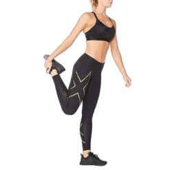 Damskie legginsy kompresyjne o średnim stopniu kompresji 2XU Light Speed. Czarne legginsy damskie 2XU, l, bez wzorów, z dzianiny. Za 641.50 zł.