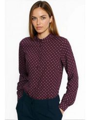 Nife Bluzka w kolorze fioletowym rozmiar: 38. Różowe bluzki damskie Nife, bez wzorów, bez kołnierzyka, bez ramiączek. Za 176.08 zł.