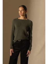 Perfect Cashmere Kaszmirowy sweter "Whitney" w kolorze ciemnozielonym rozmiar: L. Zielone swetry klasyczne damskie Perfect Cashmere, l, z kaszmiru, bez kołnierzyka. Za 297.05 zł.