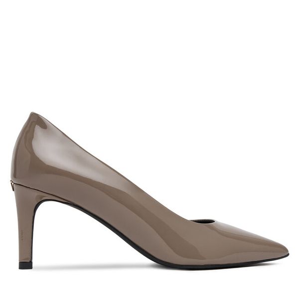 Szpilki Furla. Brązowe szpilki damskie Furla, bez wzorów, bez obcasa, na szpilce, bez zapięcia. Za 749.99 zł.