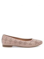 Lasocki Baleriny RST-KAJA-27 Różowy. Czerwone balerinki damskie Lasocki, bez wzorów, ze skóry. Za 169.99 zł.
