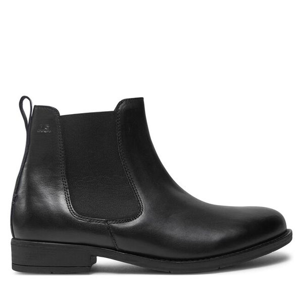 Botki Josef Seibel. Czarne botki damskie Josef Seibel, bez obcasa, na płaskiej podeszwie, bez zapięcia. Za 329.99 zł.