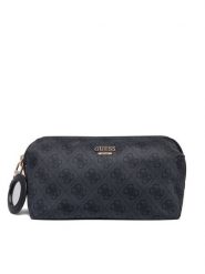 Guess Kosmetyczka Adrian Logo Travel TWNB21 68851 Szary ciemny. Szare kosmetyczki damskie Guess, z aplikacjami, z materiału. Za 264.99 zł.