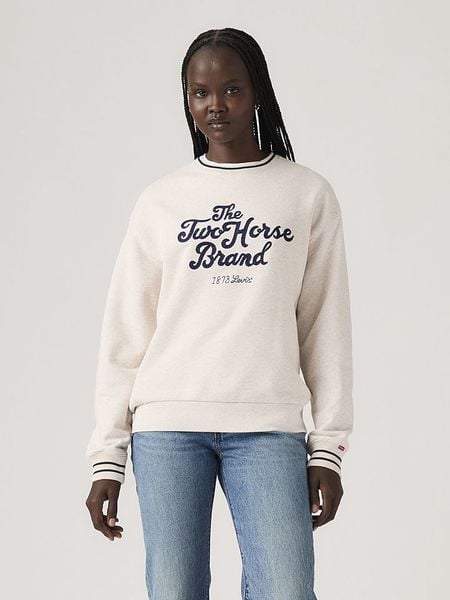 Levi's Bluza w kolorze kremowym rozmiar: S. Białe bluzy damskie Levi's, s, bez wzorów, z bawełny, bez kaptura. Za 107.86 zł.