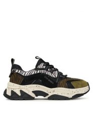 Steve Madden Sneakersy Animates-L SM11004762 Czarny. Czarne obuwie sportowe damskie Steve Madden, ze skóry, bez zapięcia. Za 449.99 zł.