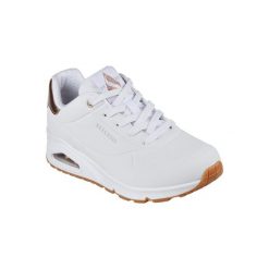 Buty sportowe Sneakersy damskie, Skechers Uno-Golden Air. Białe obuwie sportowe casual damskie Skechers, z gumy, trekkingowe, Skechers Sport. Za 329.99 zł.