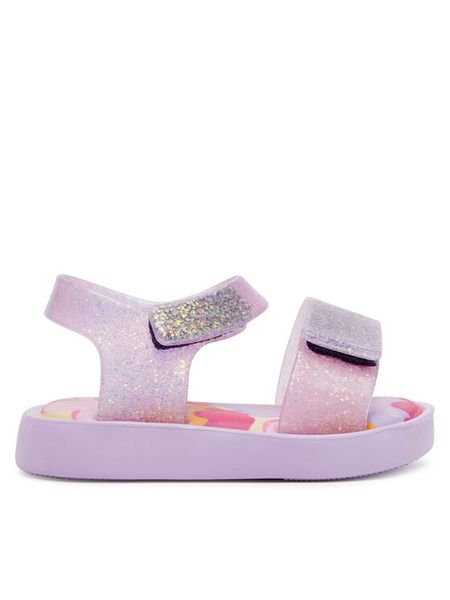 Melissa Sandały Mini Melissa Jump Print Bb 33663 Fioletowy. Fioletowe sandały dziewczęce Melissa, z tworzywa sztucznego, bez obcasa, bez zapięcia. Za 279.99 zł.