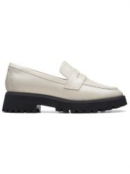 Clarks Skórzane mokasyny "Stayso Edge" w kolorze kremowym rozmiar: 39. Brązowe mokasyny damskie Clarks, bez obcasa. Za 267.92 zł.