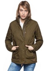 DAMSKA KURTKA ZIMOWA LEE FIELD JACKET L56WVTMP DARK OLIVE. Zielone kurtki damskie Lee, na zimę, l, bez wzorów, z futra, bez kaptura. W wyprzedaży za 99.99 zł.