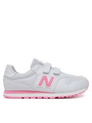 New Balance Sneakersy GV500QP1 Szary. Szare buty sportowe dziewczęce New Balance, z materiału, bez zapięcia. Za 169.99 zł.