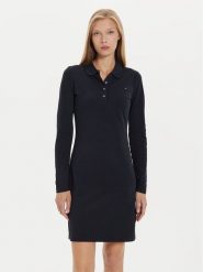 Tommy Hilfiger Sukienka codzienna 1985 WW0WW43230 Granatowy Regular Fit. Niebieskie sukienki damskie Tommy Hilfiger, bez wzorów, z bawełny, bez ramiączek. Za 309.99 zł.