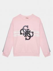 Guess Bluza J3YQ04 KA6R3 Różowy Regular Fit. Czerwone bluzy dziewczęce Guess, z aplikacjami, z bawełny, bez ramiączek, bez kaptura. Za 119.99 zł.