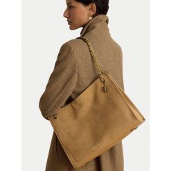Torebka LAUREN RALPH LAUREN. Brązowe torebki klasyczne damskie Lauren Ralph Lauren, bez dodatków. Za 2,199.00 zł.