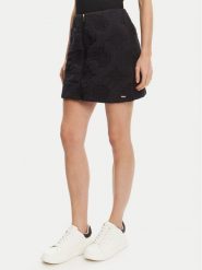 Guess Spódnica mini V5YD02 WHEB2 Czarny Regular Fit. Czarne spódnice damskie Guess, l, z aplikacjami, z syntetyku, mini. Za 229.99 zł.