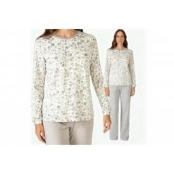 Piżama damska polarowa rozm. L P751258 – V24 Mink. Brązowe piżamy damskie Massana Homewear, bez wzorów, z materiału, bez kaptura. Za 283.00 zł.