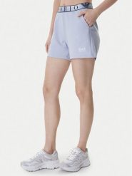 EA7 Emporio Armani Szorty sportowe 7W001153 AF12501 Niebieski Regular Fit. Niebieskie spodenki sportowe damskie EA7 Emporio Armani, s, bez wzorów, z syntetyku. Za 359.99 zł.