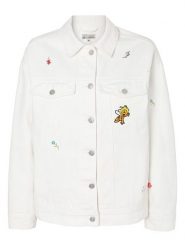 TATUUM Kurtka dżinsowa "Hala" w kolorze kremowym rozmiar: 36. Brązowe kurtki damskie TATUUM, bez wzorów, z bawełny, bez kaptura. Za 257.14 zł.