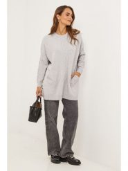 Soft Cashmere Sweter w kolorze szarym rozmiar: 34/36. Szare swetry klasyczne damskie Soft Cashmere, z kaszmiru, bez kołnierzyka. Za 152.99 zł.