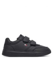 Tommy Hilfiger Sneakersy Low Cut Velcro Sneaker T3X9-35240-1355 M Czarny. Czarne buty sportowe chłopięce Tommy Hilfiger, ze skóry, bez zapięcia. Za 349.99 zł.