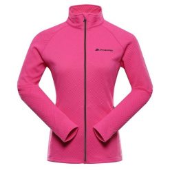 Bluza damska sportowa szybkoschnąca Alpine Pro Dozera 2. Czerwone bluzy damskie Alpine Pro, bez wzorów, bez kaptura. W wyprzedaży za 319.00 zł.