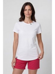 Alife and kickin Koszulka "Tabitha" w kolorze białym rozmiar: M. Białe bluzki damskie Alife and Kickin, m, bez wzorów, bez kołnierzyka, bez ramiączek. Za 60.99 zł.