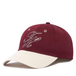 Czapka z daszkiem Tommy Hilfiger. Czerwone czapki z daszkiem damskie Tommy Hilfiger, bez wzorów. Za 229.99 zł.