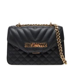 Torebka Steve Madden. Czarne torebki wieczorowe damskie Steve Madden, bez wzorów, bez dodatków. Za 249.99 zł.