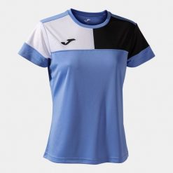 Damski jersey Joma Crew V. Czarne koszulki sportowe damskie Joma, bez wzorów, z jersey, bez ramiączek, do piłki nożnej. Za 69.79 zł.