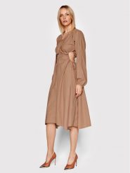 N°21 Sukienka codzienna 22E N2M0 H132 0036 Brązowy Regular Fit. Brązowe sukienki damskie bez wzorów, z bawełny, bez ramiączek. Za 1,899.00 zł.