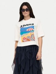 ONLY T-Shirt Vega 15375753 Biały Regular Fit. Białe t-shirty damskie Only, l, bez wzorów, z bawełny, bez kołnierzyka. Za 99.99 zł.