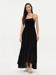 Maaji Sukienka codzienna 2123CLD004 Czarny Regular Fit. Czarne sukienki damskie Maaji, bez wzorów, z wiskozy, bez ramiączek. Za 269.99 zł.