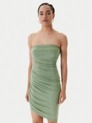 NORMA KAMALI Sukienka koktajlowa ST1253MDB02835 Zielony Slim Fit. Zielone sukienki damskie Norma Kamali, bez wzorów, z wiskozy, wizytowe, bez ramiączek. Za 1,169.00 zł.