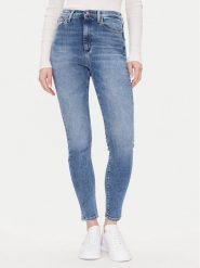 Tommy Jeans Jeansy Sylvia Hgh Skn Bi0234 Co DW0DW20655 Niebieski Slim Fit. Niebieskie jeansy damskie Tommy Jeans, bez wzorów, z bawełny. Za 279.99 zł.